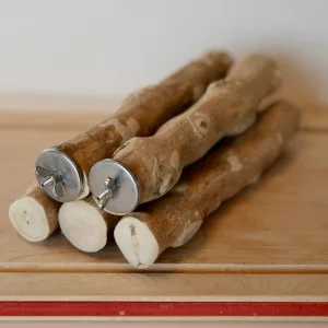 BirdARCADIAのベトナム産Javawood止まり木(MLサイズ)―自然な凹凸と滑らかな仕上げが特徴の天然木パーチ