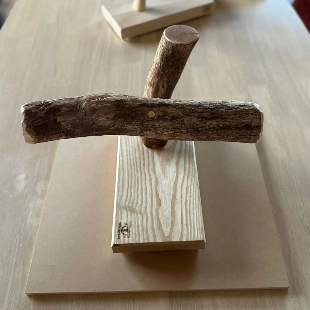 テーブルトップ用 天然木バードスタンド ドラゴンウッド ホワイトアッシュ